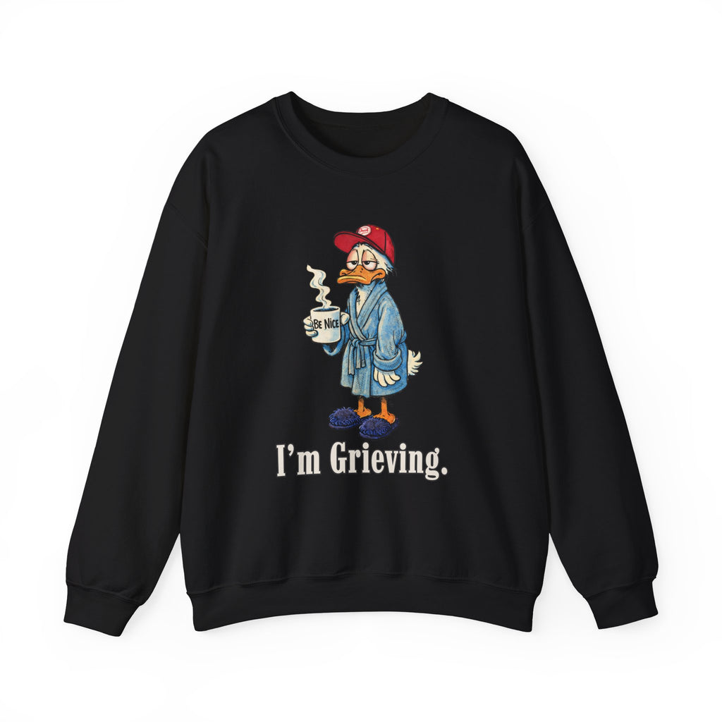 Be Nice. I'm Grieving. Unisex Heavy Blend™ Crewneck Sweatshirt