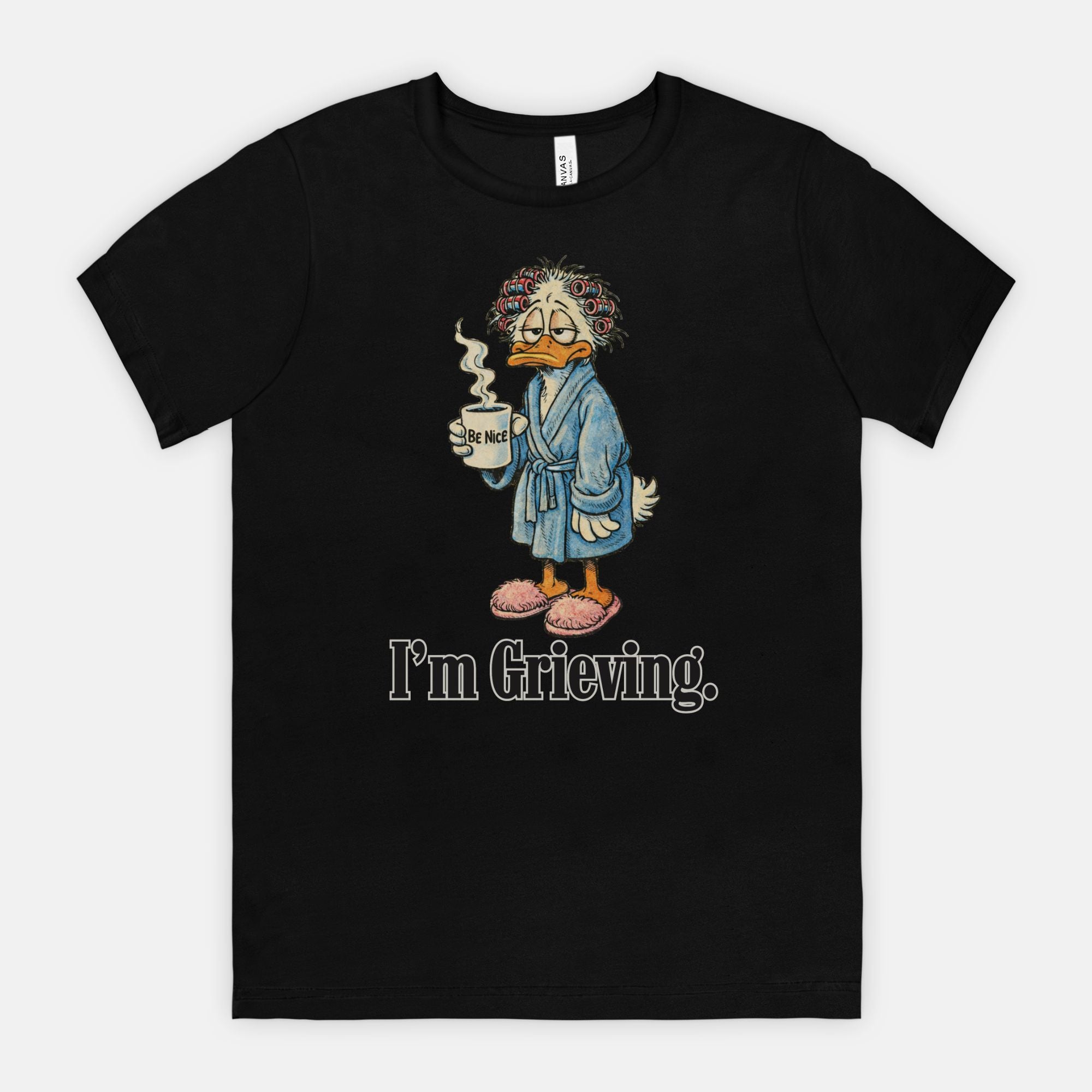 Grieving Duck Unisex Tee (girl duck)