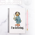 Be Nice. I'm Grieving. Notebook Hardcover Spiral 5.5 x 8.5