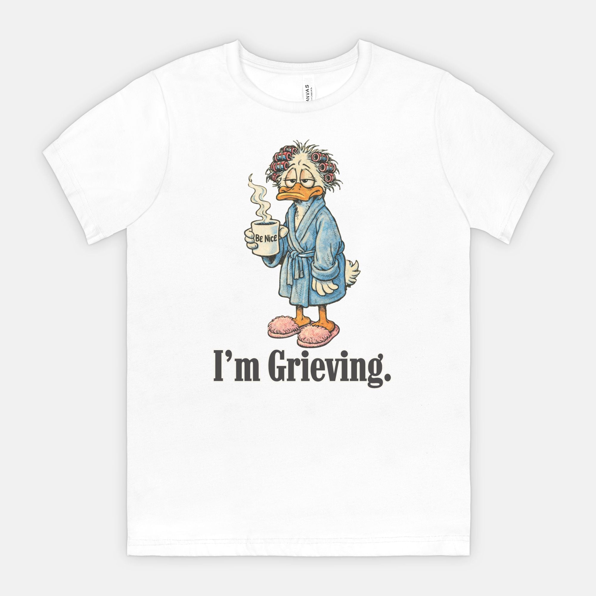 Grieving Duck Unisex Tee (girl duck)