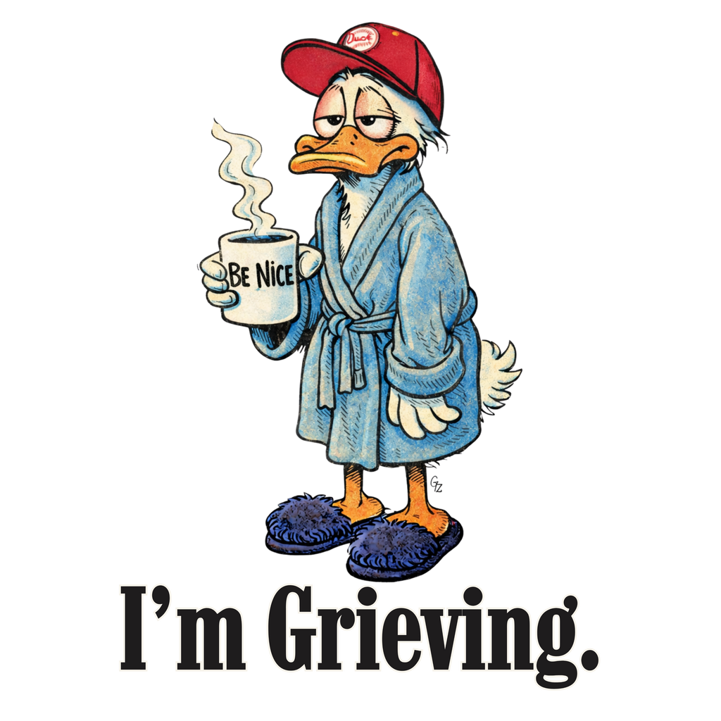 Be Nice. I'm Grieving. Pillow Case 16 Inch