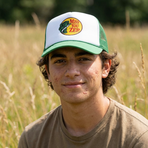 Trucker Cap — "Miss You Zep" Memorial Fishing Hat