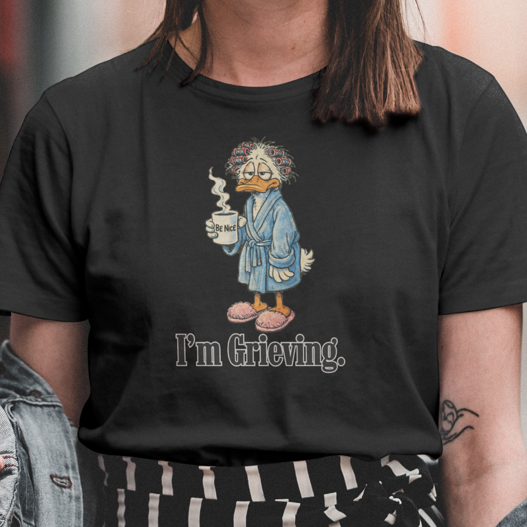 Be Nice. I'm Grieving. Women's Boxy Tee