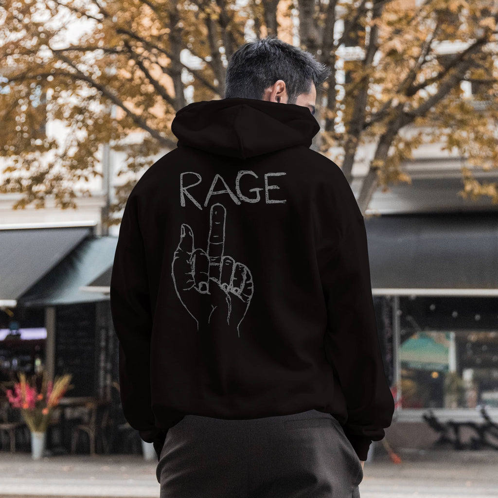 RAGE - white ink