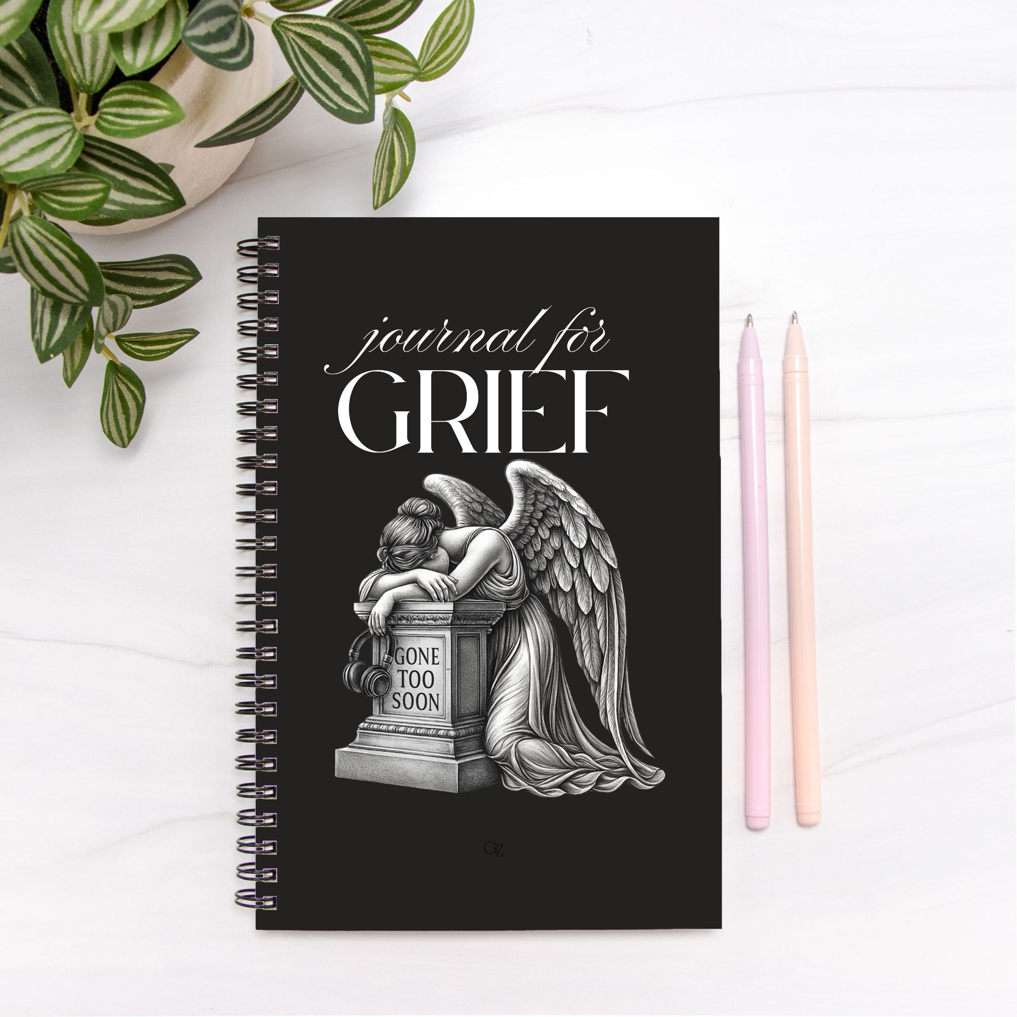 Journal for Grief Notebook Hardcover Spiral 5.5 x 8.5