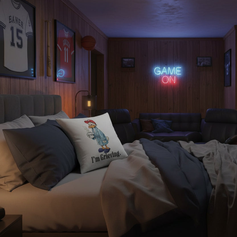 Be Nice. I'm Grieving. Pillow Case 16 Inch